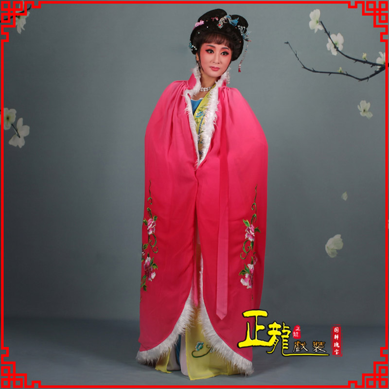 库伦旗小花旦绣花斗篷 花旦披风