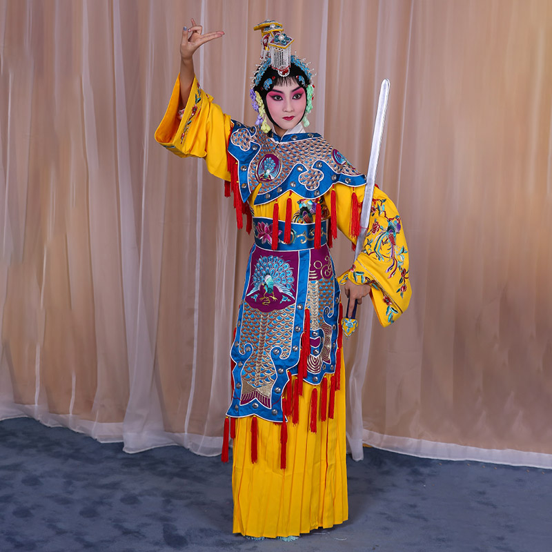 库伦旗霸王别姬虞姬服 软绉别姬服