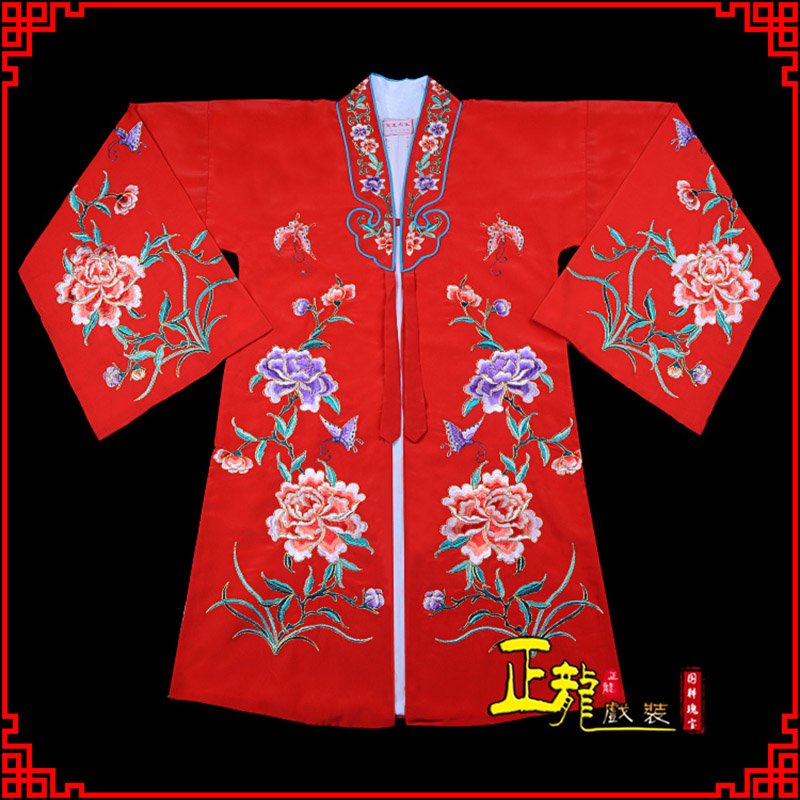 库伦旗青衣花旦戏服 好绉小叶牡丹女披