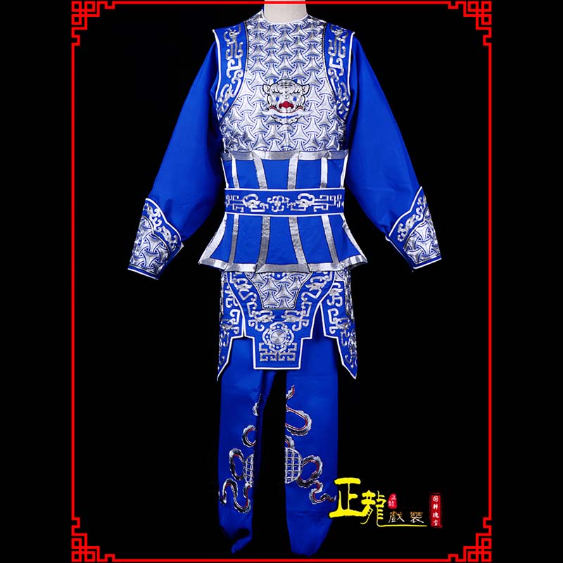 库伦旗武生戏服云肩侉子男兵衣